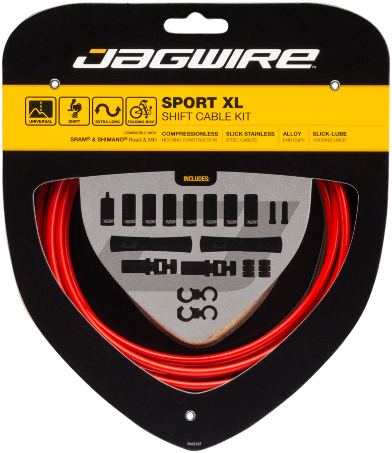 Jagwire Sport XL Shift Cable Kit SRAM/Shimano Red-Goodwynn&#39;sGoodwynn&#39;s