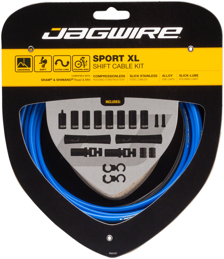 Jagwire Sport XL Shift Cable Kit SRAM/Shimano Blue-Goodwynn&#39;sGoodwynn&#39;s