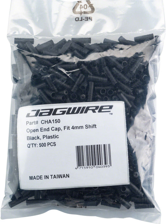 Jagwire 4mm Open Nylon End Caps Refill Bag of 500 Black-Goodwynn's