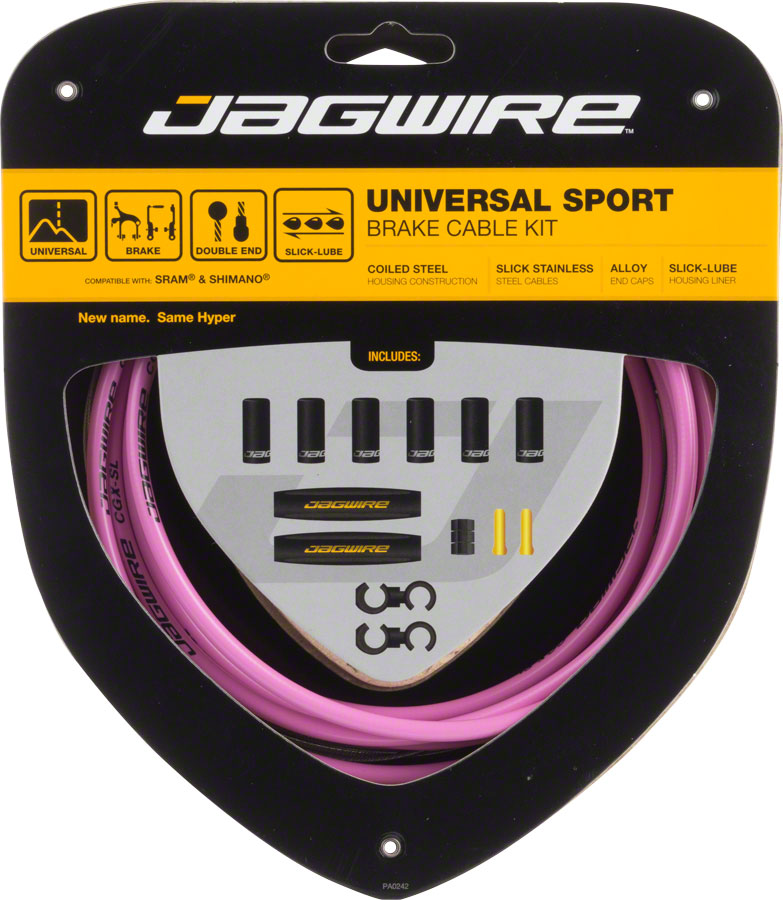 Jagwire Universal Sport Brake Cable Kit Pink