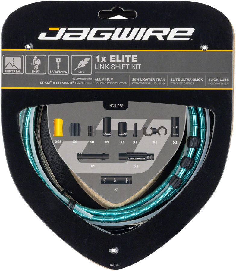 Jagwire 1x Elite Link Shift Cable Kit - SRAM/Shimano Polished Ultra-Slick Cables Ltd. Celeste-Goodwynn&#39;sGoodwynn&#39;s