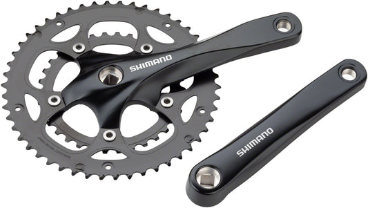 Shimano Claris FC-RS200 Crankset - 170mm 8-Speed 50/34t 110 BCD Square Taper JIS Spindle Interface BLK-Goodwynn's