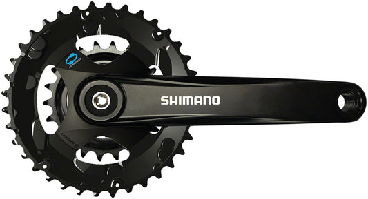 Shimano FC-M315-B2 Crankset - 175mm 7/8-Speed Riveted JIS Square Taper Spindle Interface 51.8mm Chainline BLK-Goodwynn's