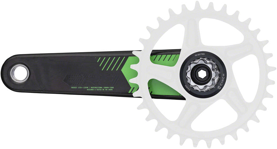 RaceFace ERA Crankset - 170mm Direct Mount 136mm Spindle CINCH Interface Carbon Green