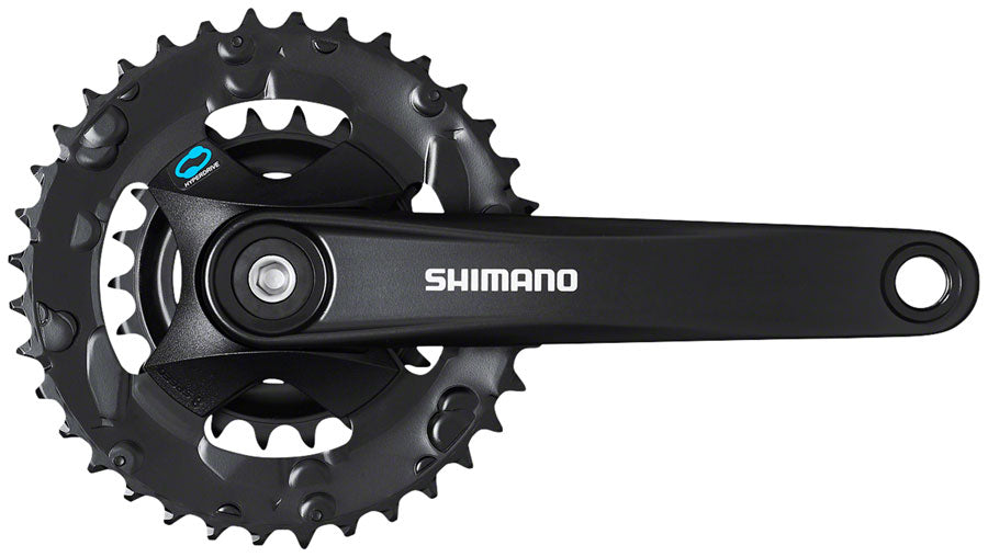 Shimano FC-M315-B2 Crankset - 170mm 7/8-Speed Riveted JIS Square Taper Spindle Interface 48.8mm Chainline BLK-Goodwynn&#39;sGoodwynn&#39;s