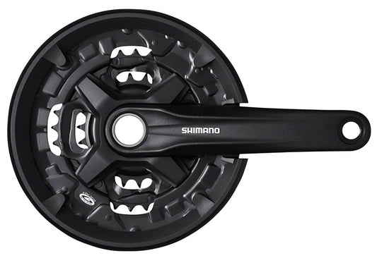 Shimano FC-MT210-3 Crankset - 175mm 9-Speed 40/30/22t Riveted 50mm Chainline BLK-Goodwynn's