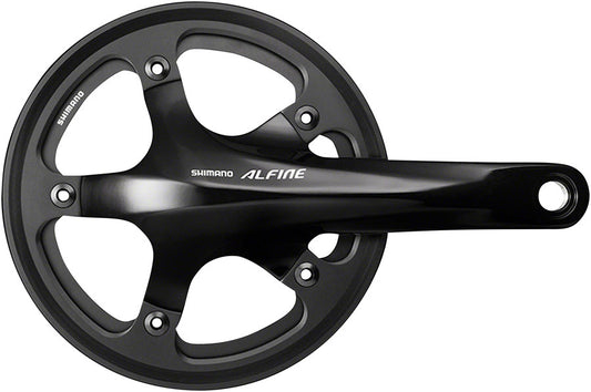 Shimano Alfine FC-S501 Crankset - 170mm 8/9-Speed 130BCD 39t 24mm Hollow Spindle Includes BSA Bottom Bracket BLK-Goodwynn's