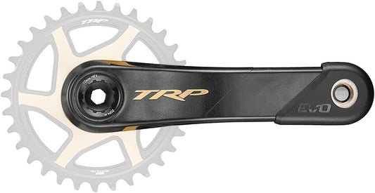 TRP CK-9050 EVO Crankset - 165mm 12-Speed For 68/73mm Frame BB DM CINCH Chainring Interface 30mm Spindle Carbon BLK/Gold-Goodwynn's