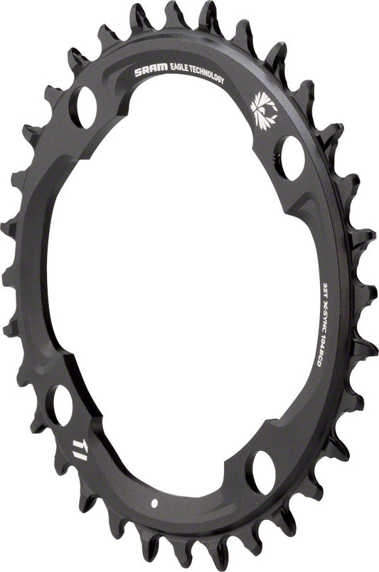 SRAM 30t 94 BCD x 4-Bolt 11/12-Speed X-Sync2 Eagle Chainring Black-Goodwynn's