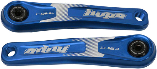 Hope Ebike Crank Arm Set - 155mm ISIS Standard Offset Blue-Goodwynn's