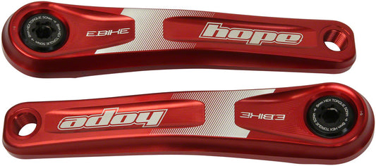 Hope Ebike Crank Arm Set - 155mm ISIS Standard Offset Red-Goodwynn's