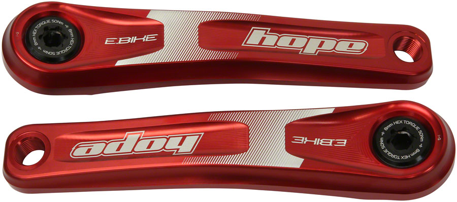 Hope Ebike Crank Arm Set - 165mm ISIS Standard Offset Red-Goodwynn&#39;sGoodwynn&#39;s