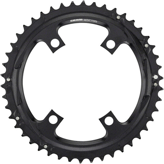 SRAM 11-Speed 46t 110mm Asymmetric Chainring Black-Goodwynn's