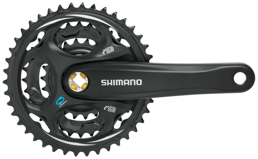 Shimano Altus FC-M311 Crankset - 170mm 7/8-Speed 48/38/28t Riveted Square Taper JIS Spindle Interface BLK-Goodwynn&#39;sGoodwynn&#39;s