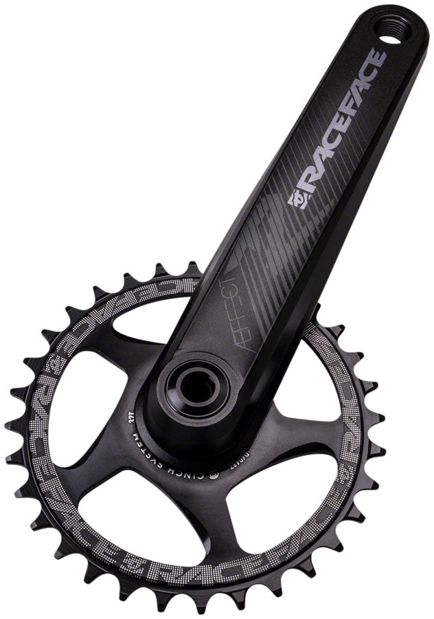 RaceFace Aeffect R Crankset - 165mm Direct Mount CINCH RaceFace EXI Spindle Interface BLK