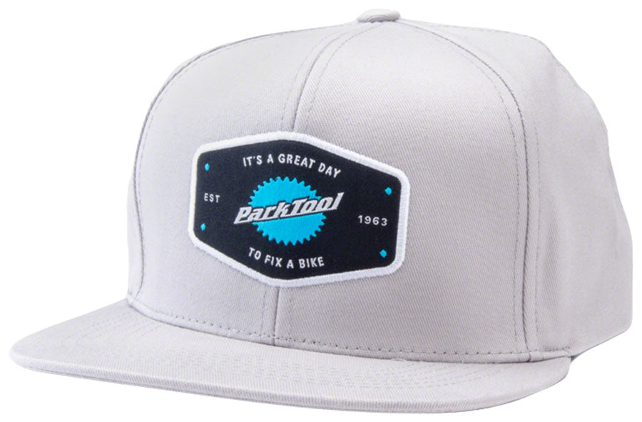 Park Tool HAT-10XL Snapback Hat - Light Gray X-Large