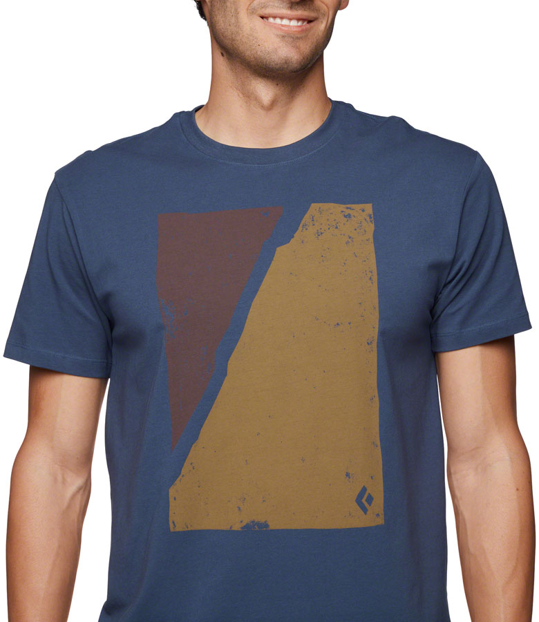 Black Diamond Block Print Mountain Tee - Ink Blue Mens Small-Goodwynn&#39;sGoodwynn&#39;s