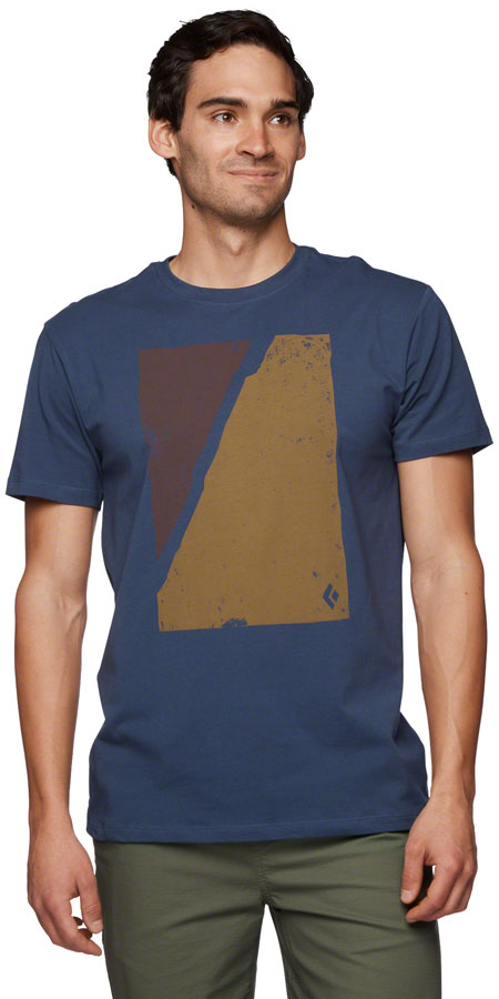 Black Diamond Block Print Mountain Tee - Ink Blue Mens Small-Goodwynn&#39;sGoodwynn&#39;s