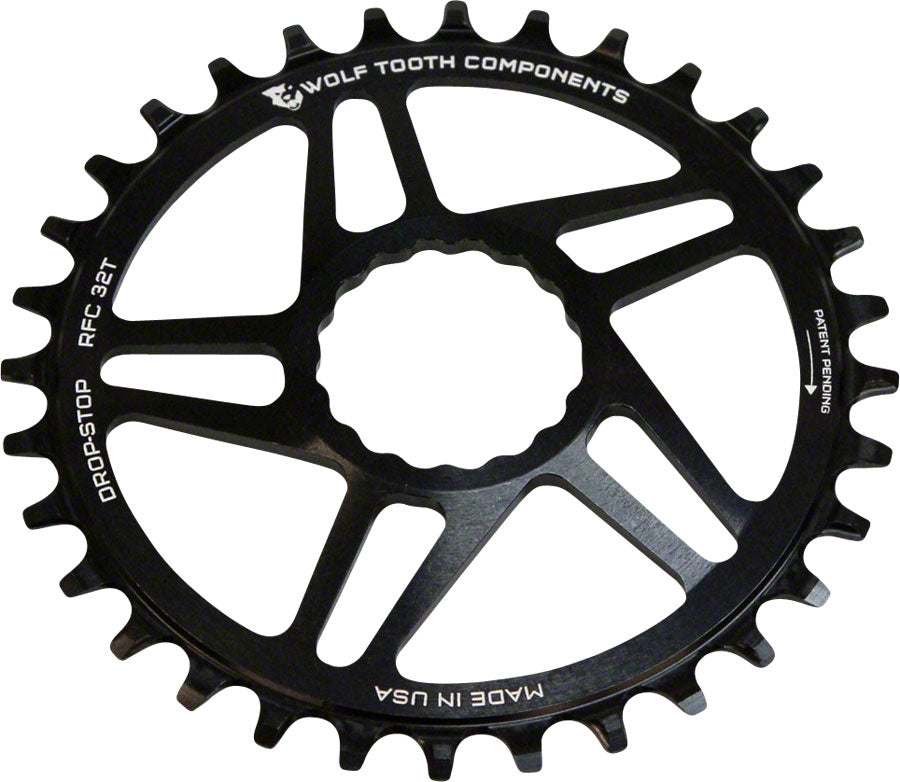 Wolf Tooth Direct Mount Chainring - 28t RaceFace/Easton CINCH Direct Mount Drop-Stop A 6mm Offset BLK