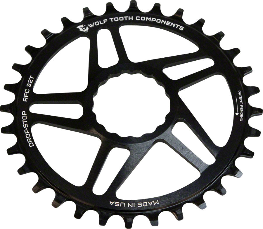 Wolf Tooth Direct Mount Chainring - 30t RaceFace/Easton CINCH Direct Mount Drop-Stop A 6mm Offset BLK