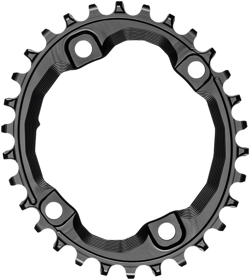 absoluteBLACK Oval 96 BCD Chainring Shimano XT M8000 - 30t 96 Shimano Asymmetric BCD 4-Bolt Narrow-Wide BLK