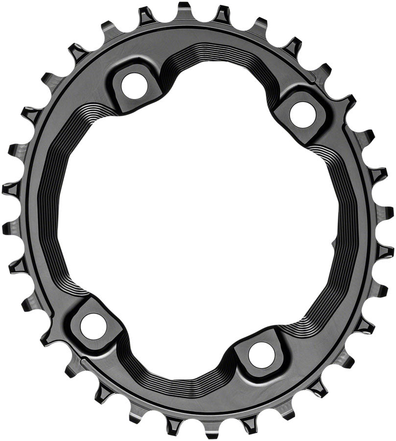 absoluteBLACK Oval 96 BCD Chainring Shimano XT M8000 - 32t 96 Shimano Asymmetric BCD 4-Bolt Narrow-Wide BLK