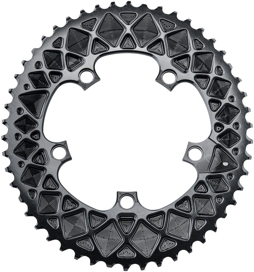 Absolute Black Premium Oval Road Ring SRAM Hidden-Bolt 5x110BCD- 50T