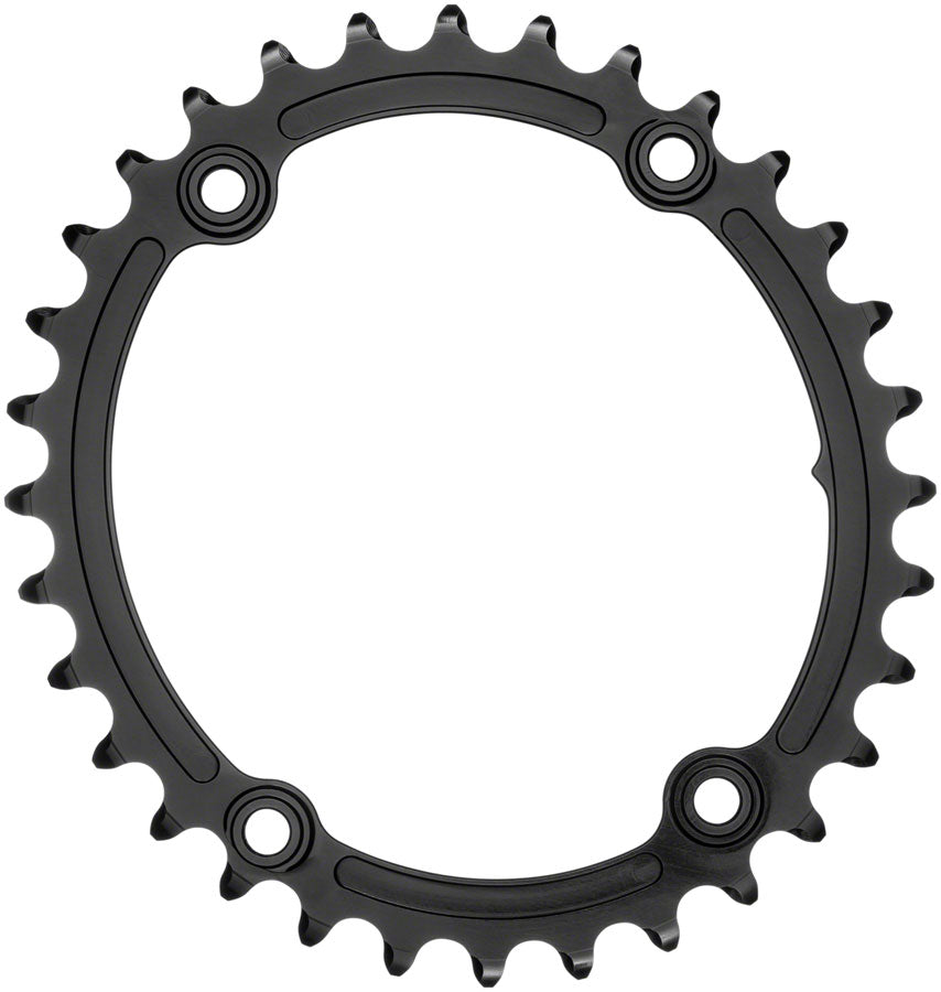 absoluteBLACK Premium Sub-Compact Oval 110 BCD Road Inner Chainring - 32t 110 Shimano Asymmetric BCD 4-Bolt BLK-Goodwynn&#39;sGoodwynn&#39;s