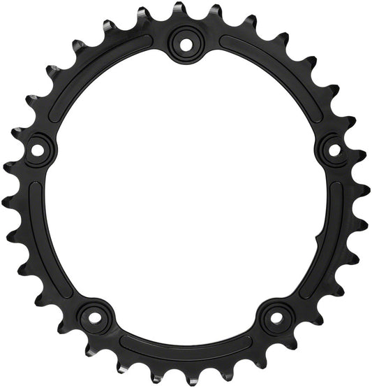 absoluteBLACK Premium Sub-Compact Oval 110 BCD Road Inner Chainring - 32t 110 BCD 5-Bolt BLK-Goodwynn's