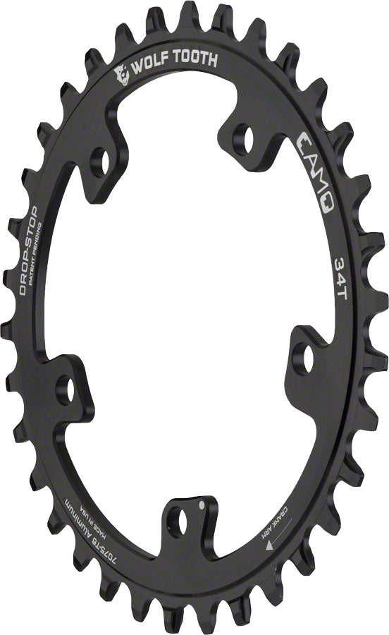 Wolf Tooth CAMO Aluminum Chainring - 34t Wolf Tooth CAMO Mount Drop-Stop A BLK-Goodwynn&#39;sGoodwynn&#39;s