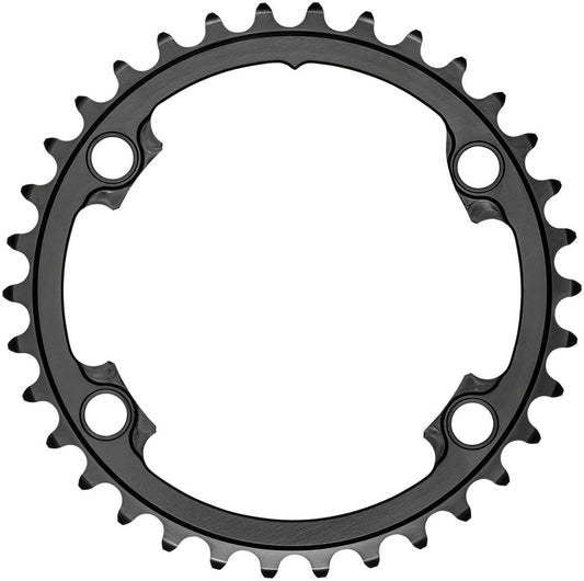 Absolute Black Round Chainring 4x110BCD Shimano Asym 34T - Black-Goodwynn's