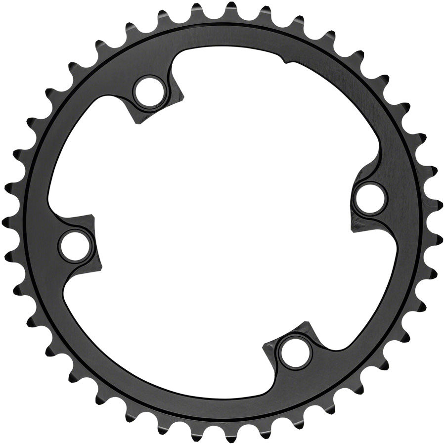 absoluteBLACK Premium Round 110 BCD Road Inner Chainring Shimano Dura-Ace 9100 - 39t 110 Shimano Asymmetric BCD 4-Bolt BLK