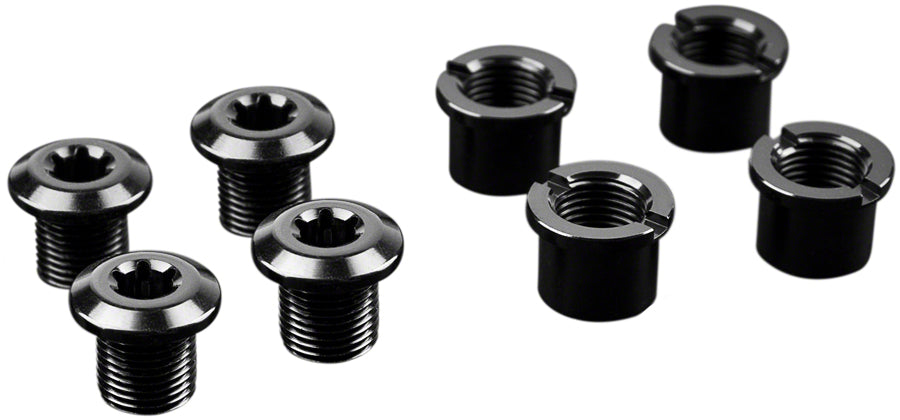 absoluteBLACK Chainring Bolt Set - Long Bolts and Nuts Set of 4 Black-Goodwynn&#39;sGoodwynn&#39;s