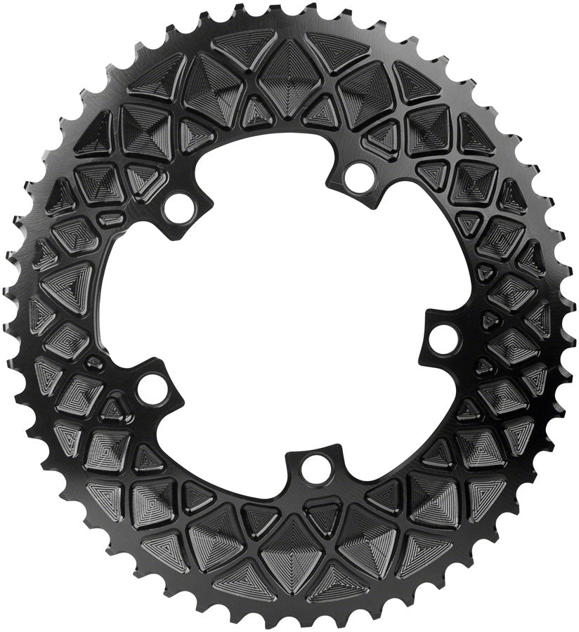 absoluteBLACK Premium Oval 110 BCD Road Outer Chainring - 52t 110 BCD 5-Bolt BLK-Goodwynn&#39;sGoodwynn&#39;s