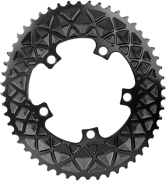 absoluteBLACK Premium Oval 110 BCD Road Outer Chainring - 52t 110 BCD 5-Bolt BLK-Goodwynn's