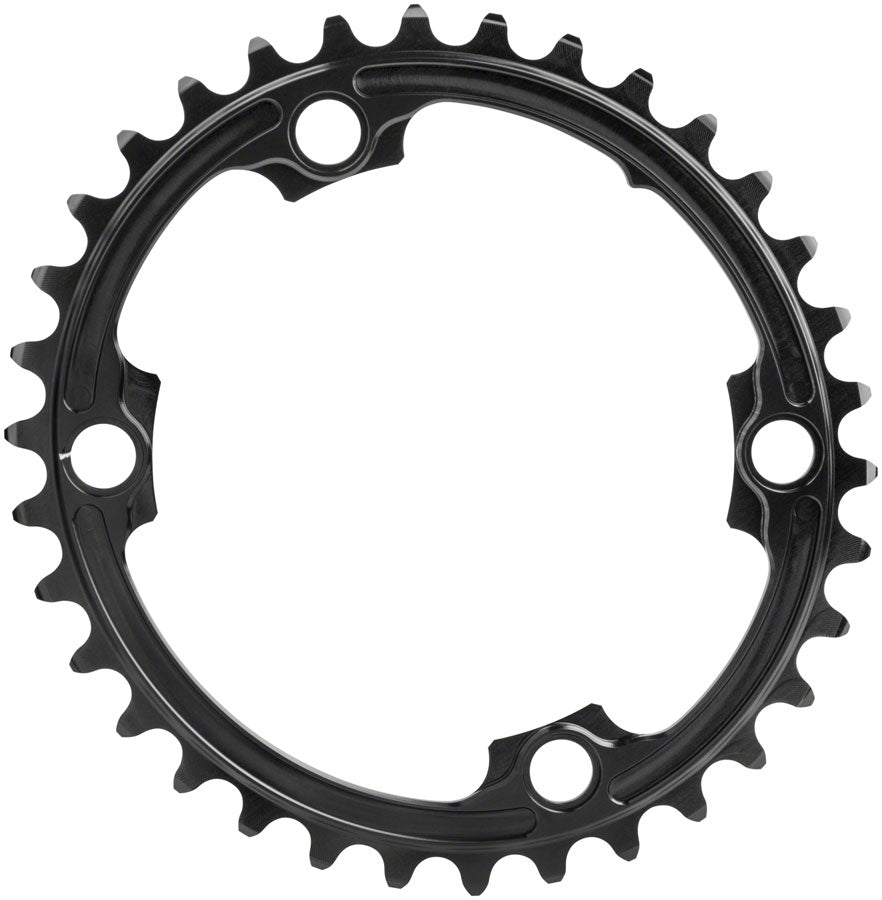 absoluteBLACK Premium Oval 110 BCD Road Inner Chainring Shimano Dura-Ace 9000 - 34t 110 Shimano Asymmetric BCD 4-Bolt BLK