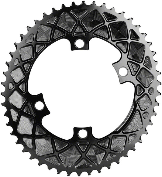 absoluteBLACK Premium Oval 110 BCD Road Outer Chainring Shimano Dura-Ace 9000 - 50t 110 Shimano Asymmetric BCD 4-Bolt BLK-Goodwynn's