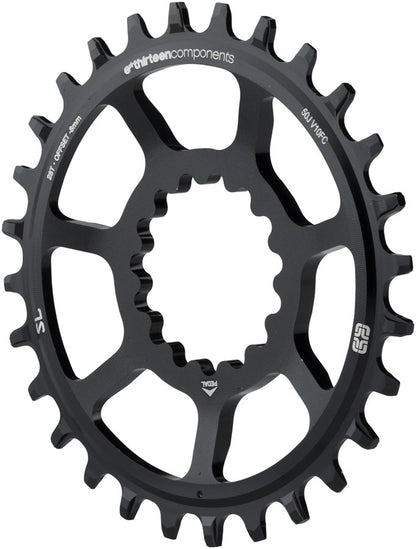 e*thirteen Direct Mount SL Guidering - 10/11/12-speed 28T Narrow Wide Black