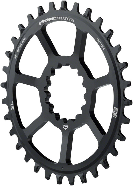 e*thirteen Direct Mount SL Guidering - 10/11/12-speed 32T Narrow Wide Black-Goodwynn's