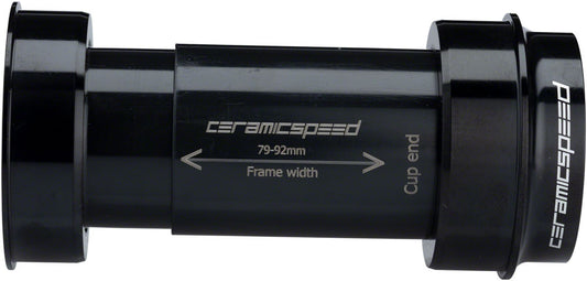 CeramicSpeed BBright Bottom Bracket - 24mm Spindle Coated Races Black-Goodwynn's