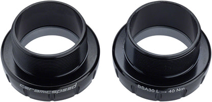 CeramicSpeed BSA30 Bottom Bracket - BSA Thread 30mm Spindle Coated Races BLK