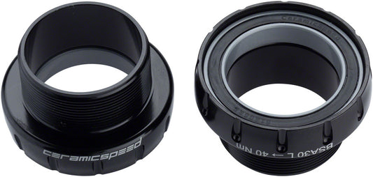 CeramicSpeed BSA30 MTB Bottom Bracket - BSA Thread 30mm Spindle Coated Races BLK-Goodwynn's