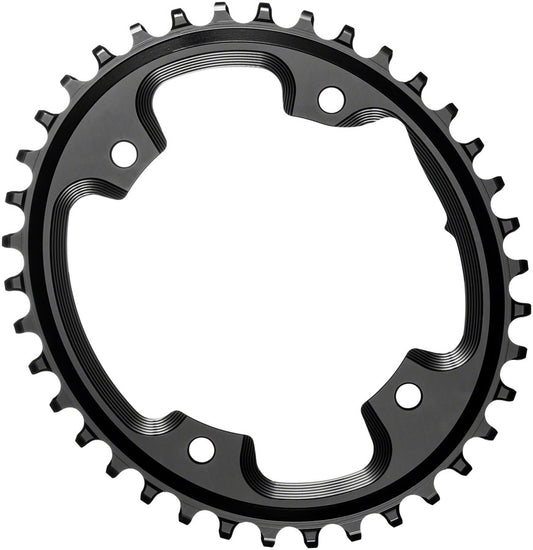 absoluteBLACK Oval 110 BCD CX Chainring - 38t 110 Shimano Asymmetric BCD 4-Bolt Narrow-Wide BLK-Goodwynn's