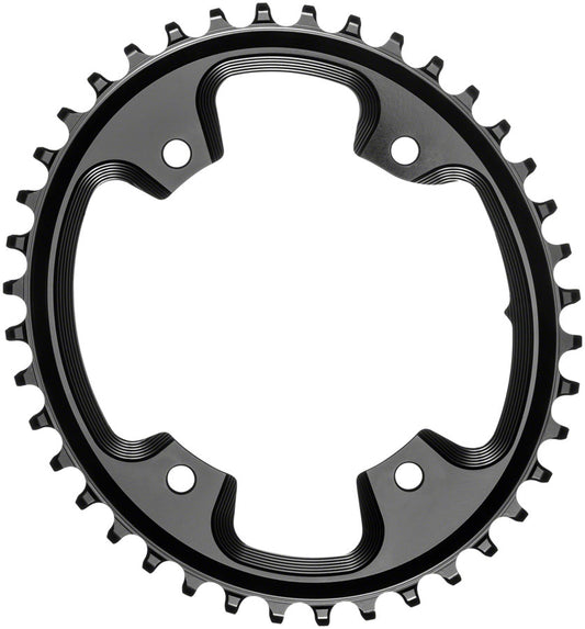 absoluteBLACK Oval 110 BCD CX Chainring - 40t 110 Shimano Asymmetric BCD 4-Bolt Narrow-Wide BLK-Goodwynn's