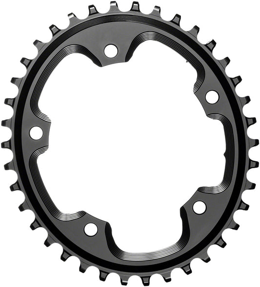 Absolute Black 5x110BCD CX 1X Oval Chainring 38T - Black-Goodwynn's