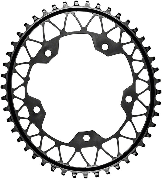 absoluteBLACK Oval 110 BCD Gravel Chainring - 44t 110 BCD 5-Bolt Narrow-Wide BLK-Goodwynn's