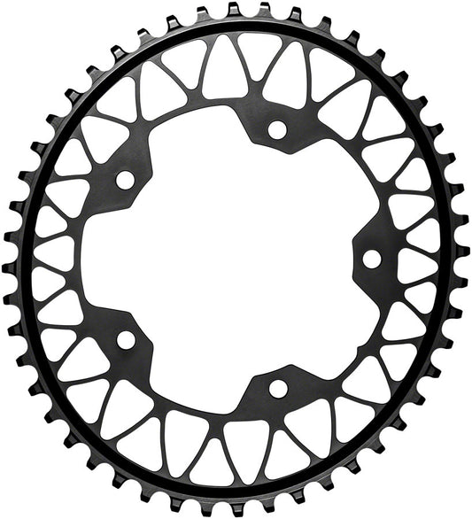 absoluteBLACK Oval 110 BCD Gravel Chainring - 46t 110 BCD 5-Bolt Narrow-Wide BLK-Goodwynn's