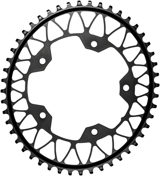 absoluteBLACK Oval 110 BCD Gravel Chainring - 48t 110 BCD 5-Bolt Narrow-Wide BLK-Goodwynn's