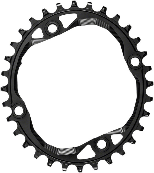 absoluteBLACK Oval 104 BCD Chainring - 32t 104 BCD 4-Bolt Narrow-Wide Black-Goodwynn's