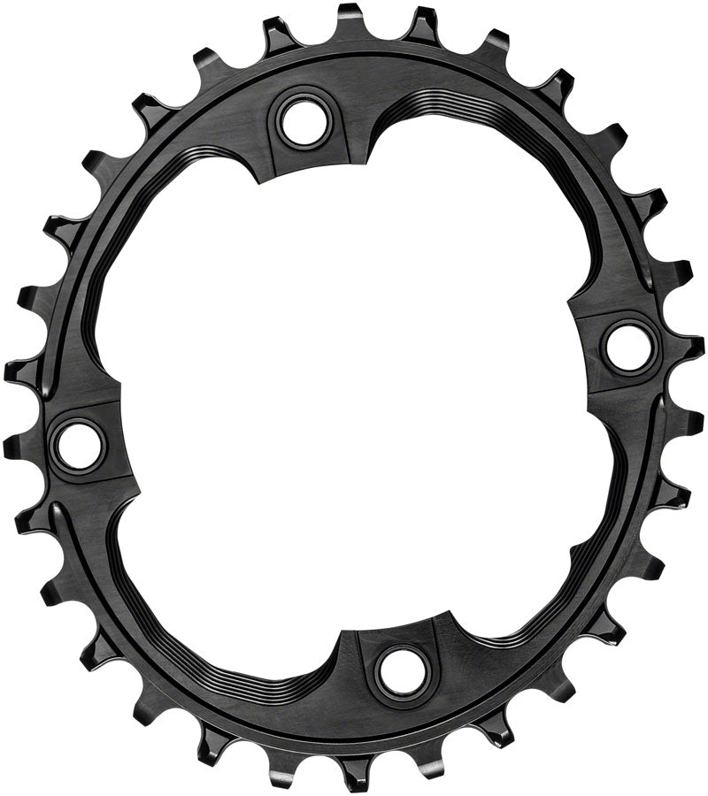 absoluteBLACK Oval 94 BCD Chainring - 30t 94 BCD 4-Bolt Narrow-Wide Black-Goodwynn&#39;sGoodwynn&#39;s